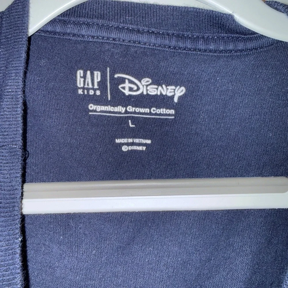 Gap Kids Disney Mickey Mouse Floral Print T Shirt‎ Blue Size L